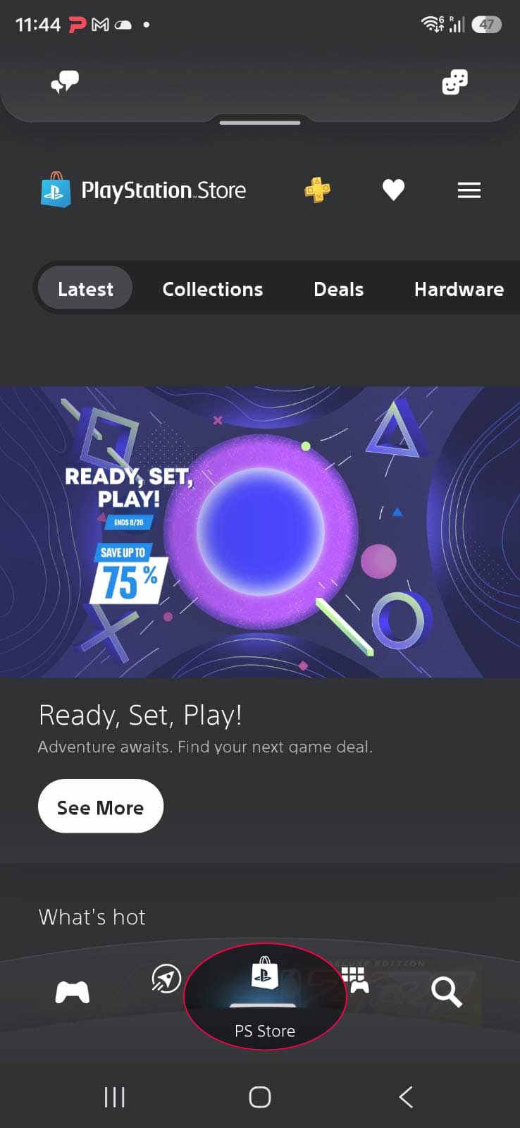 Ingresar a PlayStation Store desde el celular